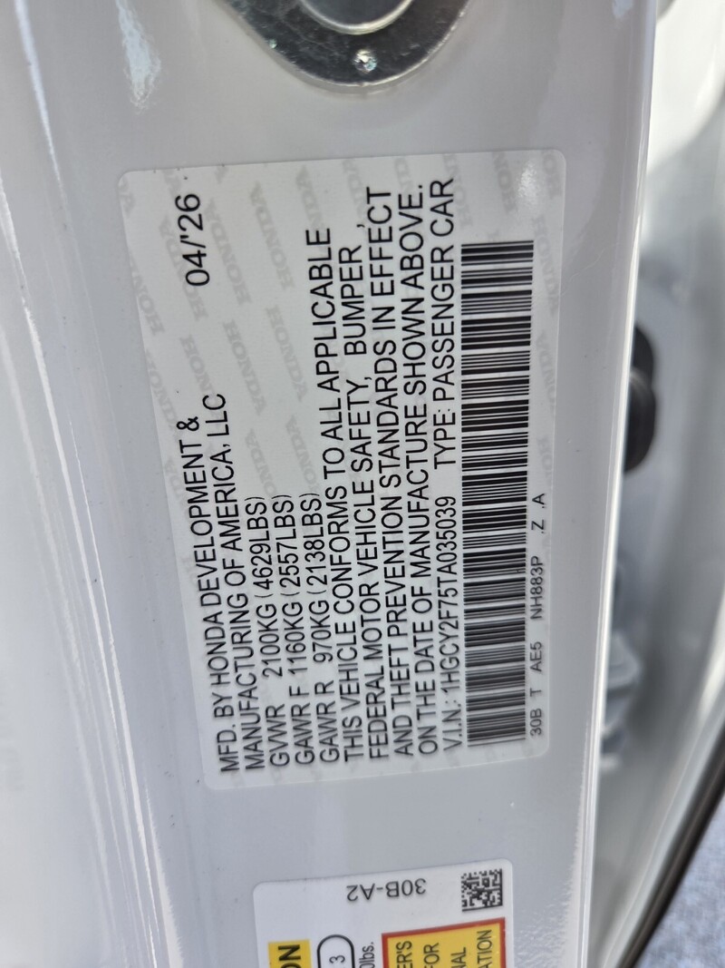 New 2026 Honda Accord Hybrid SPORT-L in FT. PIERCE, FLORIDA