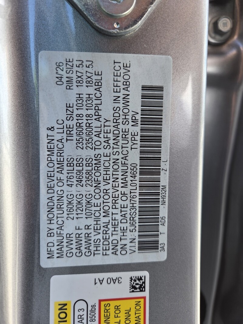 New 2026 Honda CR-V EX-L in FT. PIERCE, FLORIDA