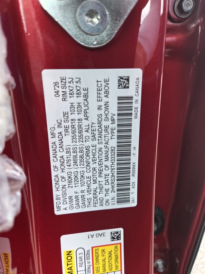 New 2026 Honda CR-V EX-L in FT. PIERCE, FLORIDA