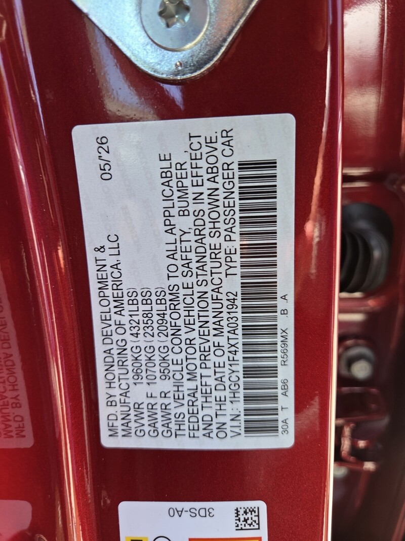 New 2026 Honda Accord Sedan SE in FT. PIERCE, FLORIDA