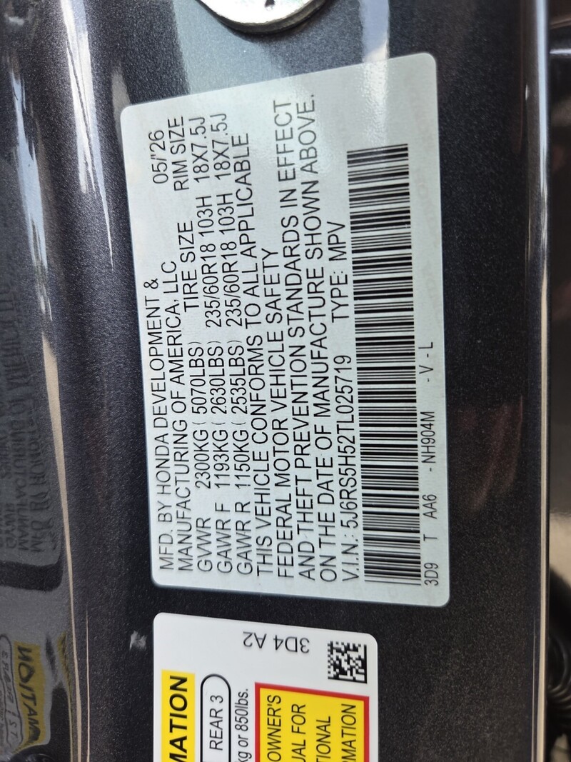 New 2026 Honda CR-V Hybrid SPORT in FT. PIERCE, FLORIDA