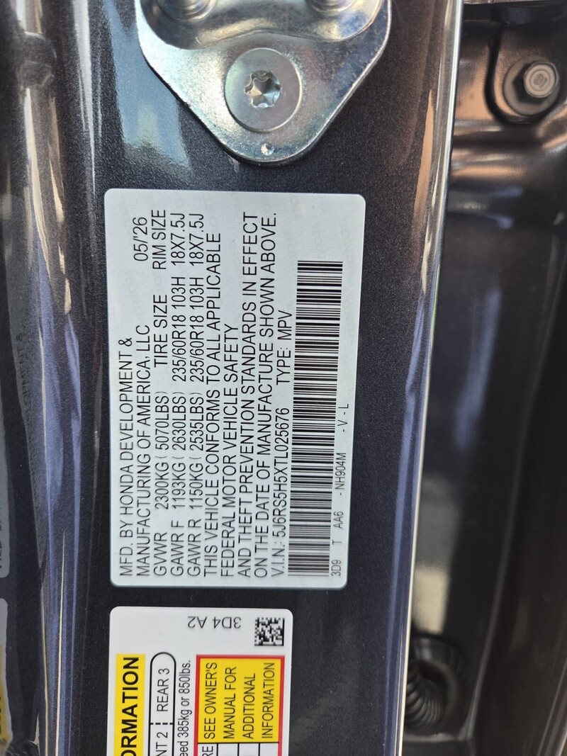 New 2026 Honda CR-V Hybrid SPORT in FT. PIERCE, FLORIDA