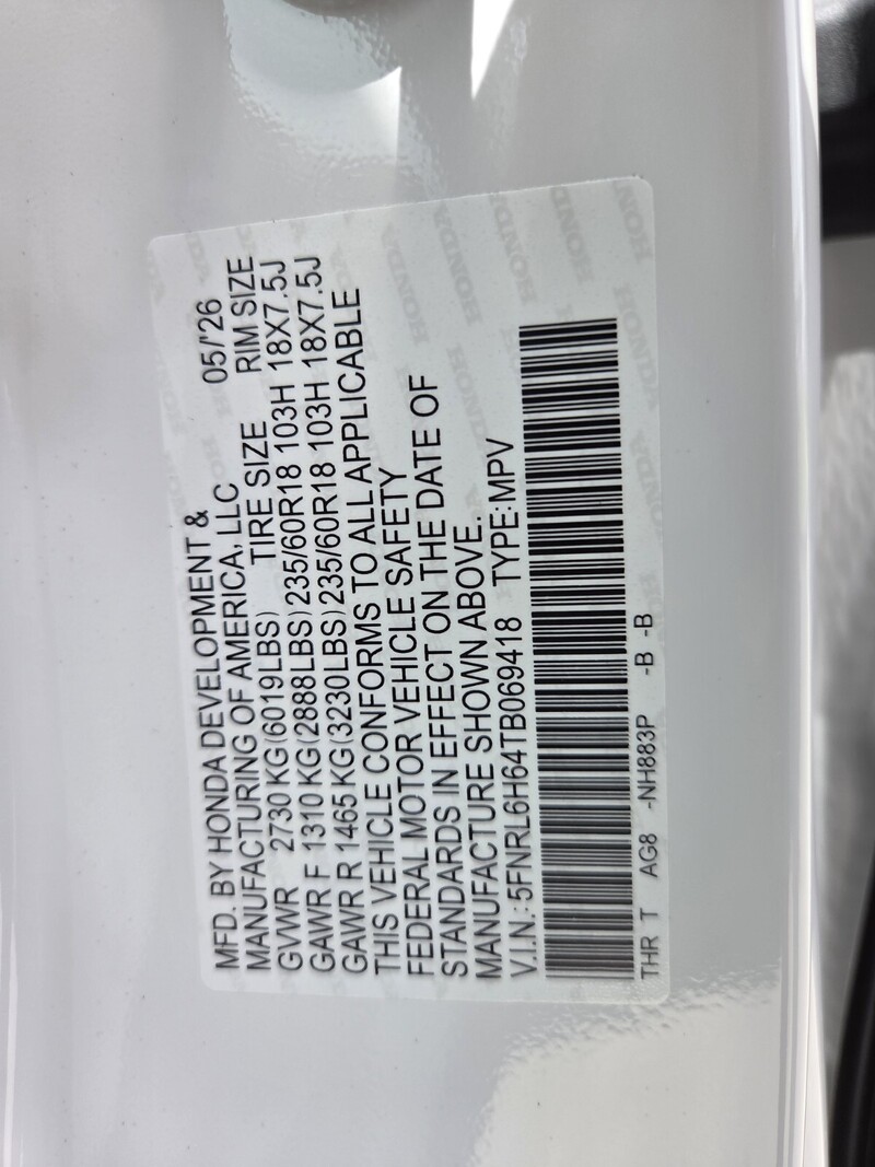 New 2026 Honda Odyssey EX-L in FT. PIERCE, FLORIDA