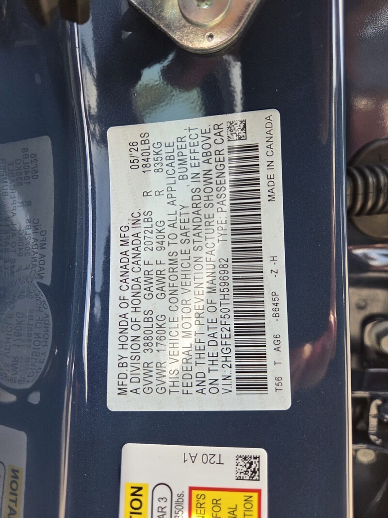 New 2026 Honda Civic SPORT in FT. PIERCE, FLORIDA