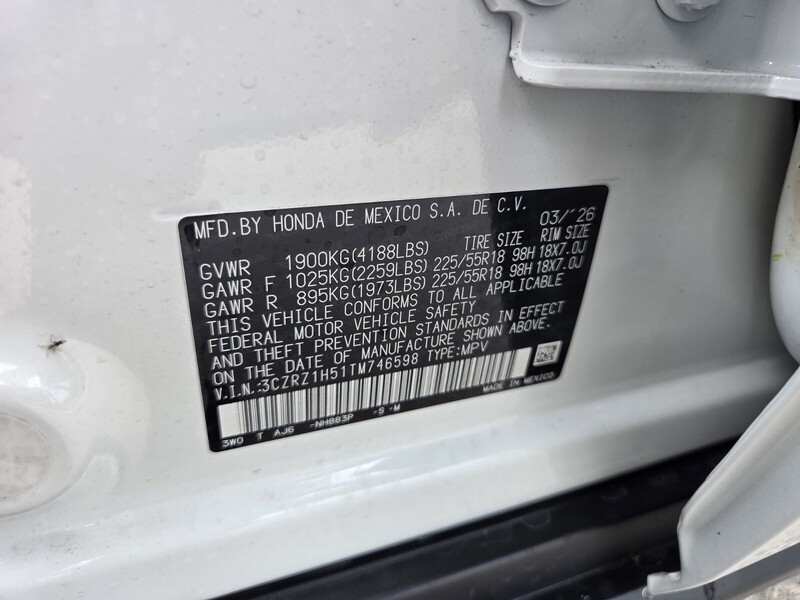 New 2026 Honda HR-V SPORT in FT. PIERCE, FLORIDA