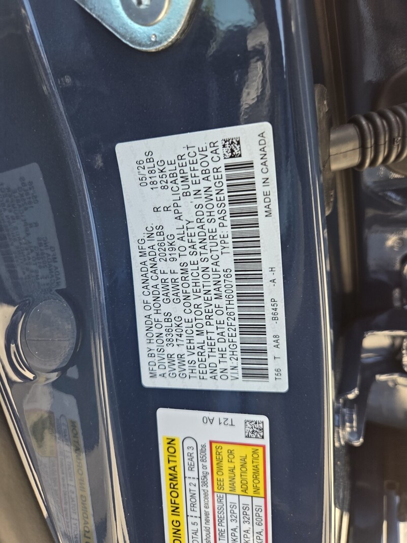 New 2026 Honda Civic LX in FT. PIERCE, FLORIDA