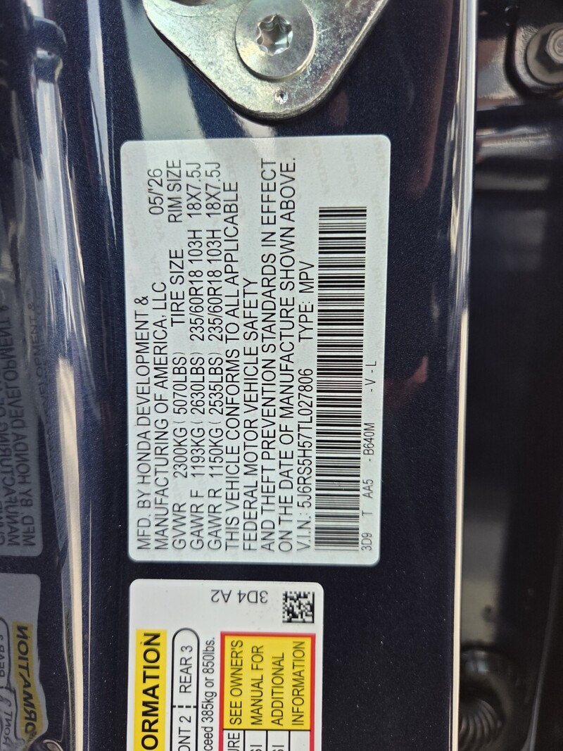 New 2026 Honda CR-V Hybrid SPORT in FT. PIERCE, FLORIDA