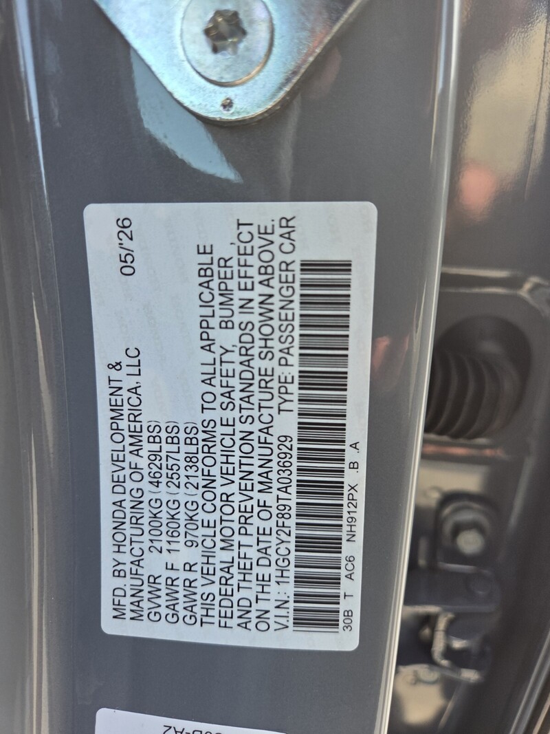 New 2026 Honda Accord Hybrid TOURING in FT. PIERCE, FLORIDA