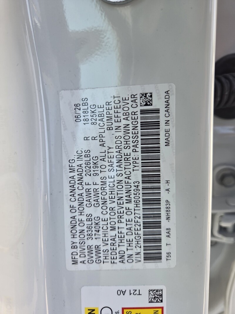 New 2026 Honda Civic LX in FT. PIERCE, FLORIDA
