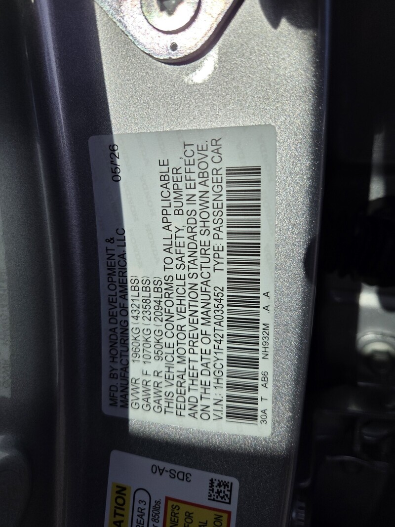 New 2026 Honda Accord Sedan SE in FT. PIERCE, FLORIDA