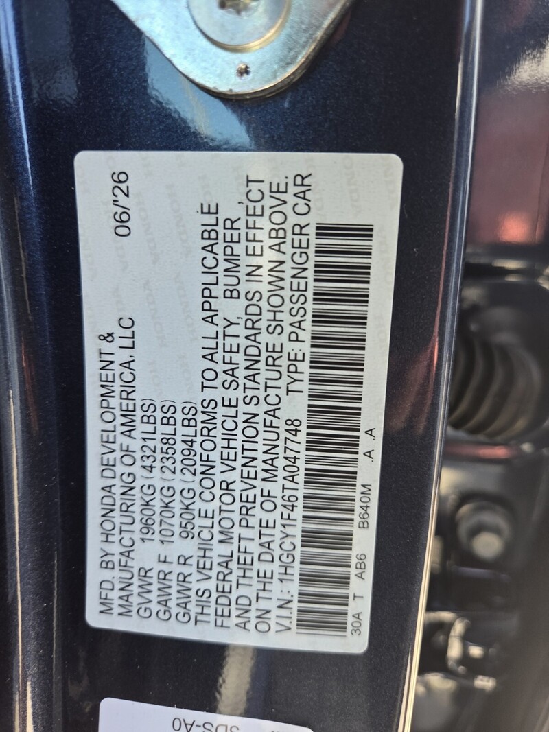 New 2026 Honda Accord Sedan SE in FT. PIERCE, FLORIDA