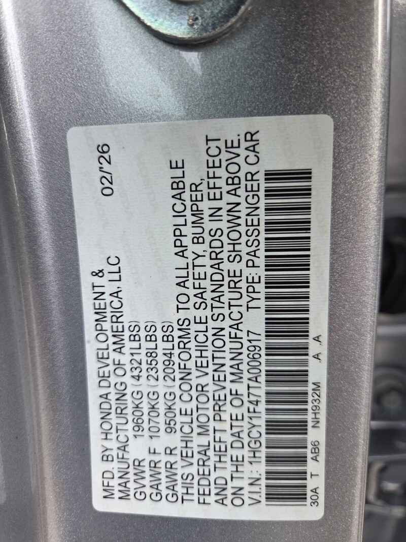 New 2026 Honda Accord Sedan SE in FT. PIERCE, FLORIDA