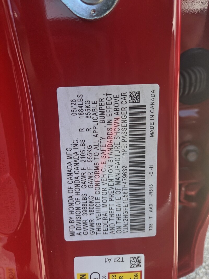 New 2026 Honda Civic  in FT. PIERCE, FLORIDA