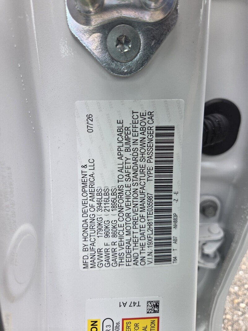 New 2026 Honda Civic Hatchback SPORT in FT. PIERCE, FLORIDA
