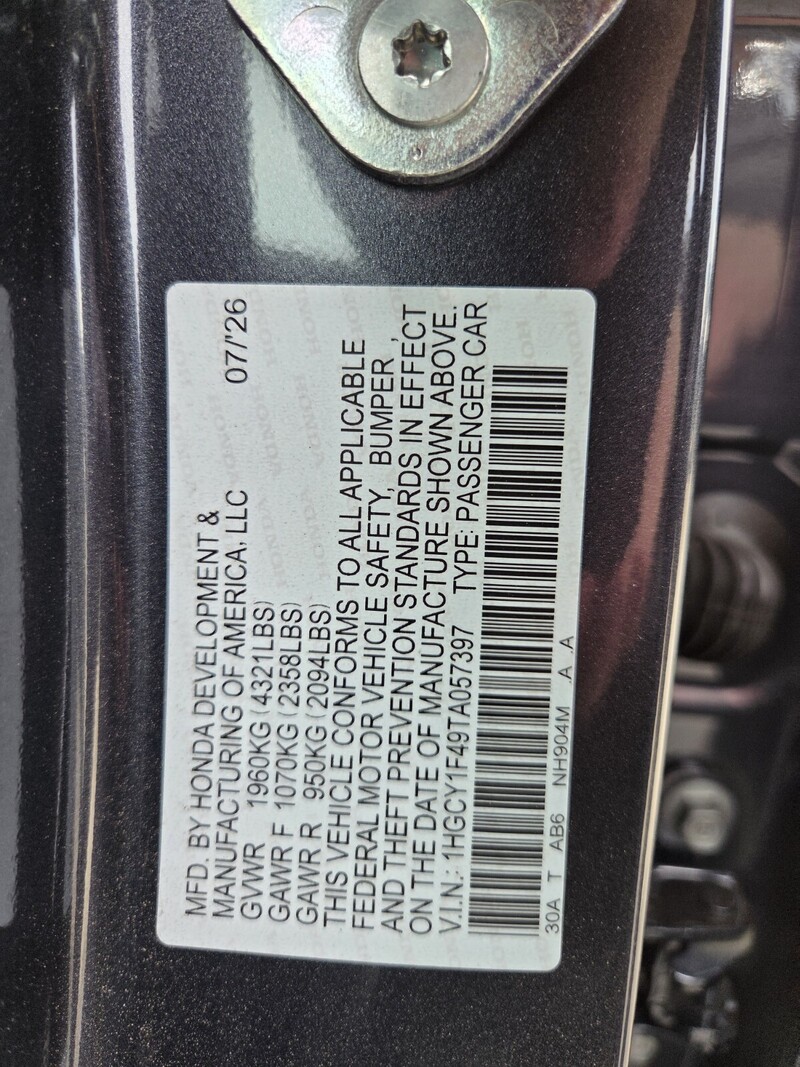 New 2026 Honda Accord Sedan SE in FT. PIERCE, FLORIDA