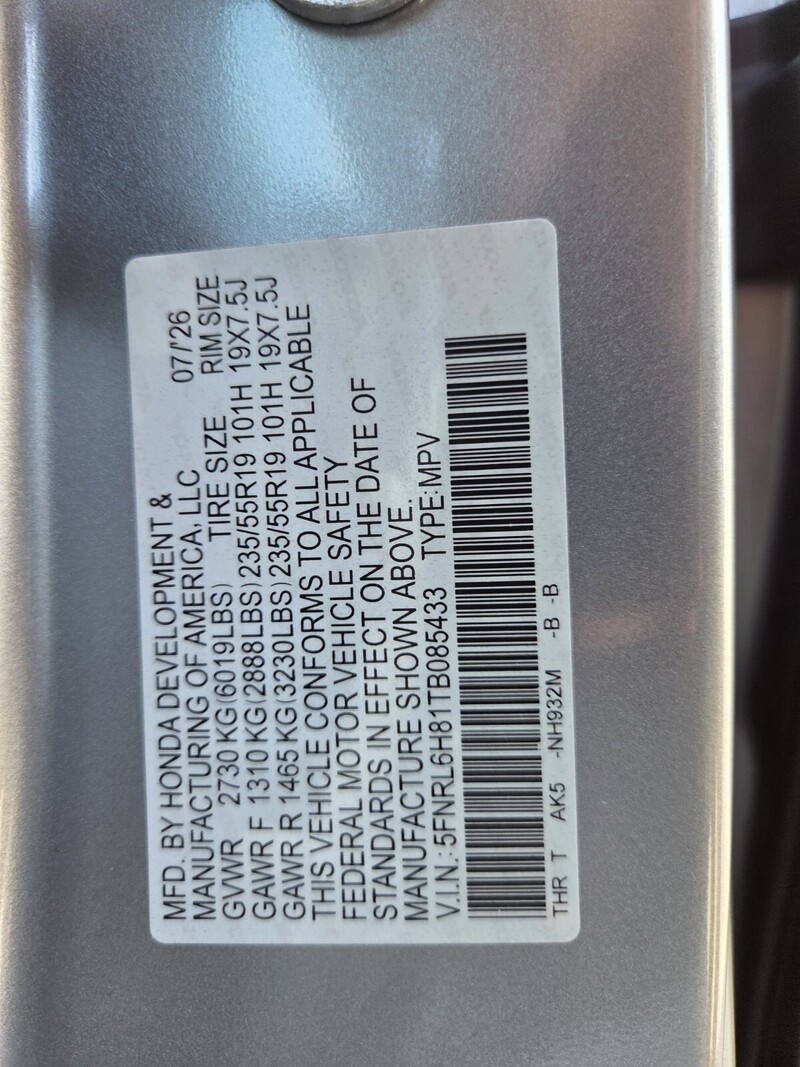 New 2026 Honda Odyssey TOURING in FT. PIERCE, FLORIDA