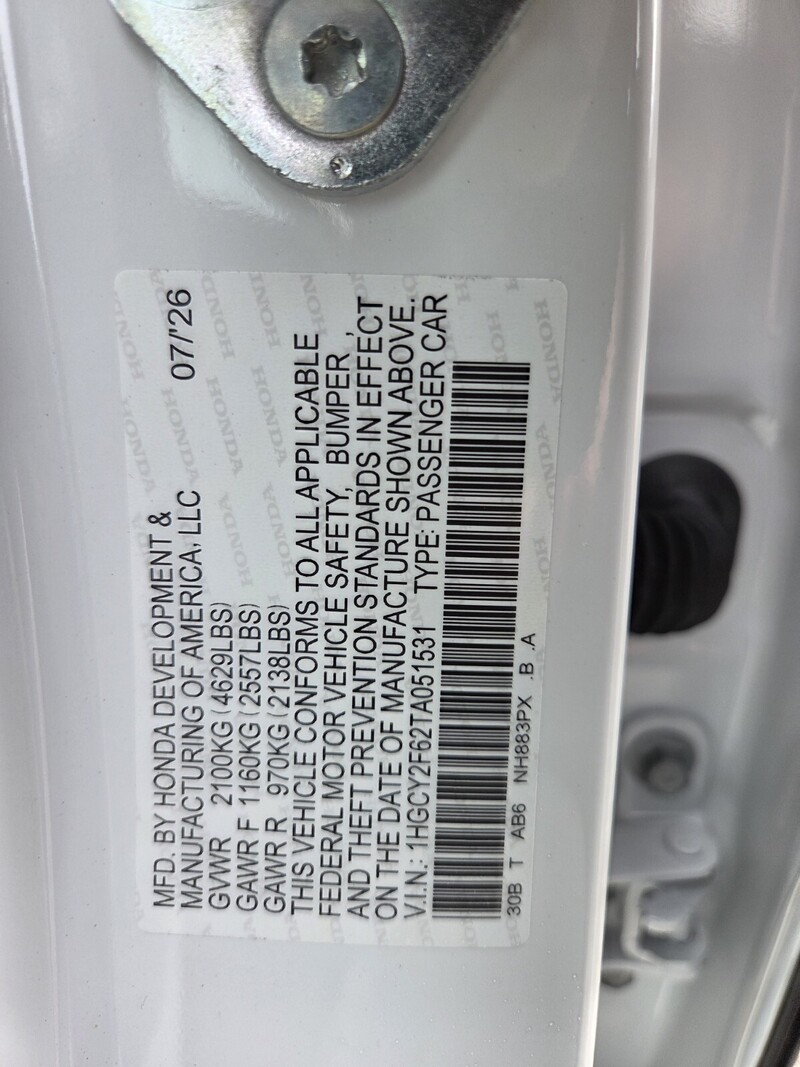 New 2026 Honda Accord Hybrid EX-L in FT. PIERCE, FLORIDA