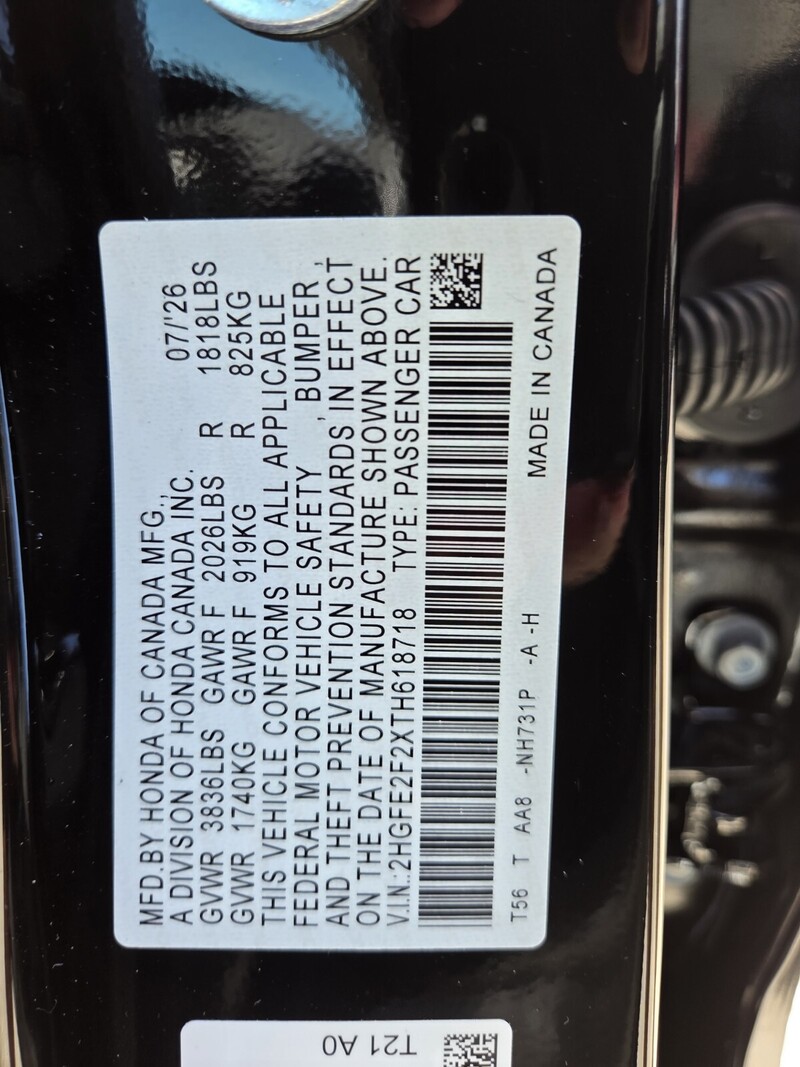 New 2026 Honda Civic LX in FT. PIERCE, FLORIDA