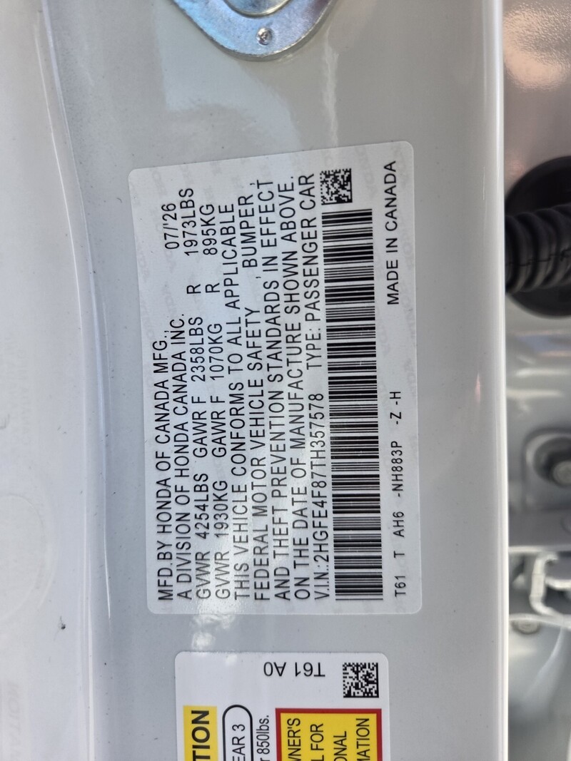 New 2026 Honda CIVIC SEDAN HYBRID SPORT in FT. PIERCE, FLORIDA