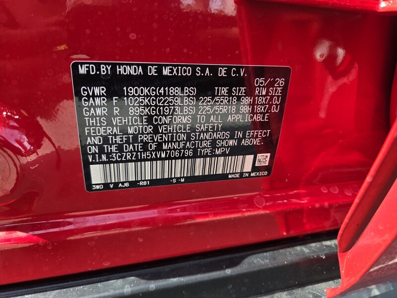New 2027 Honda HR-V SPORT in FT. PIERCE, FLORIDA