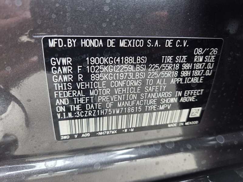 New 2027 Honda HR-V EX-L in FT. PIERCE, FLORIDA