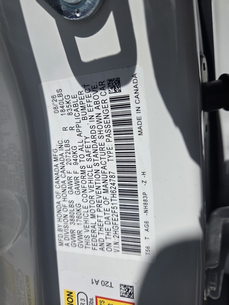 New 2026 Honda Civic SPORT in FT. PIERCE, FLORIDA