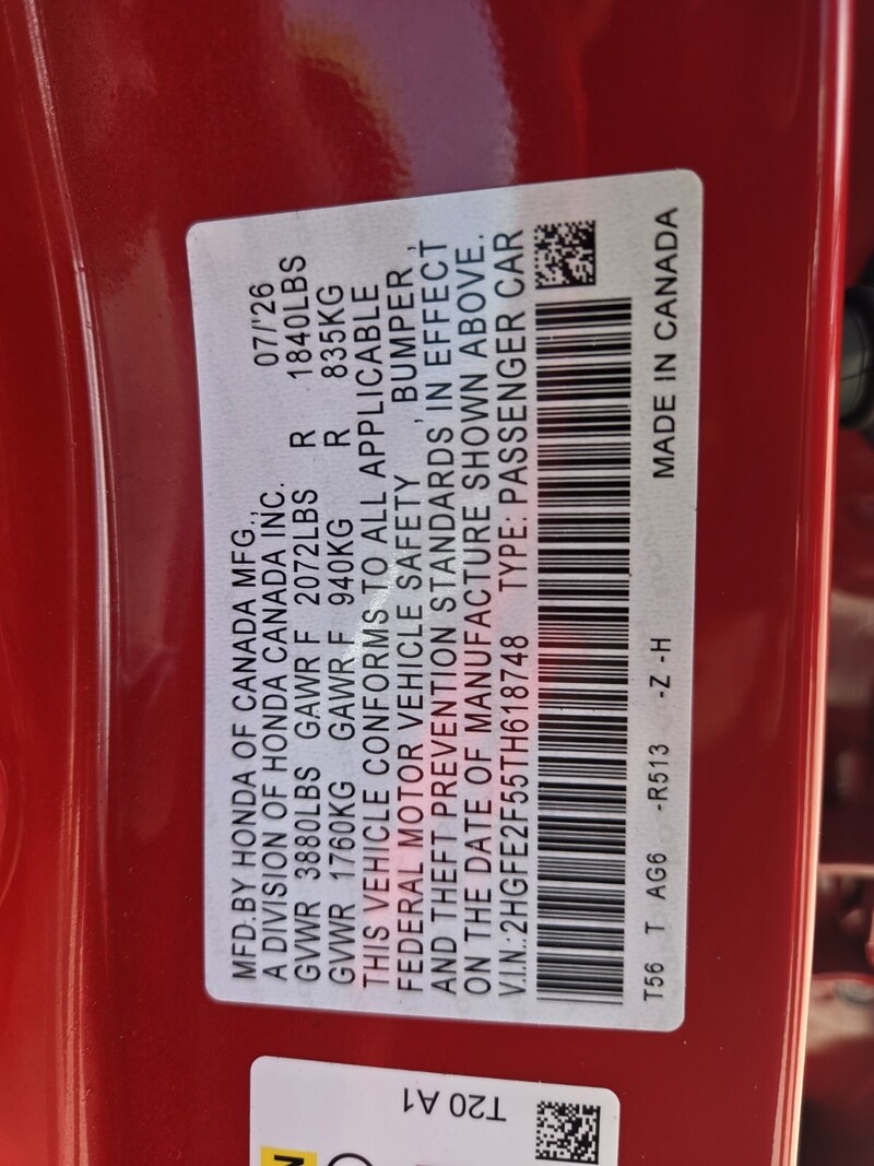 New 2026 Honda Civic SPORT in FT. PIERCE, FLORIDA