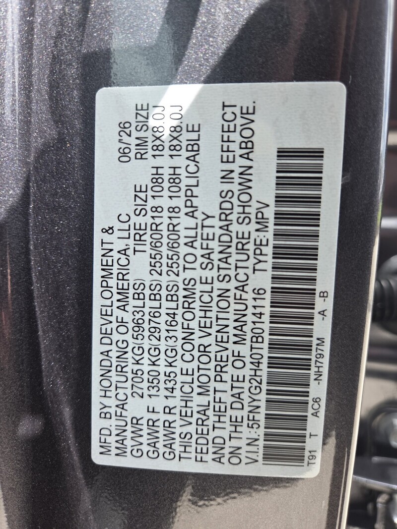 New 2026 Honda Pilot EX-L in FT. PIERCE, FLORIDA