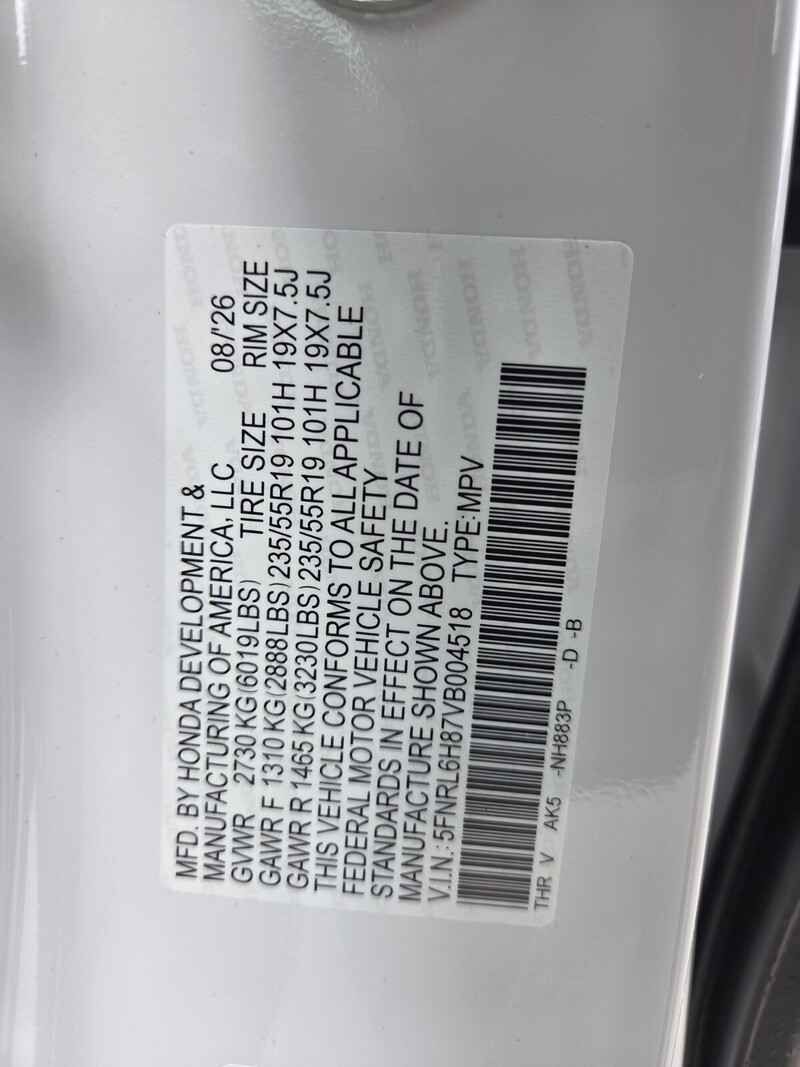 New 2027 Honda Odyssey TOURING in FT. PIERCE, FLORIDA