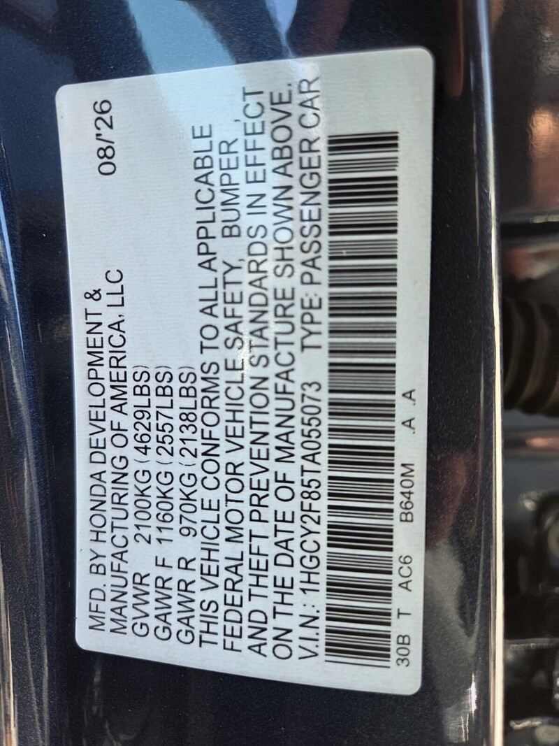 New 2026 Honda Accord Hybrid TOURING in FT. PIERCE, FLORIDA