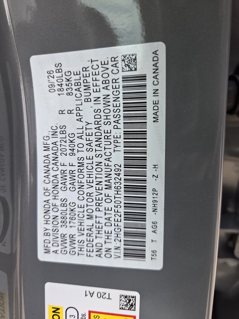 New 2026 Honda Civic SPORT in FT. PIERCE, FLORIDA