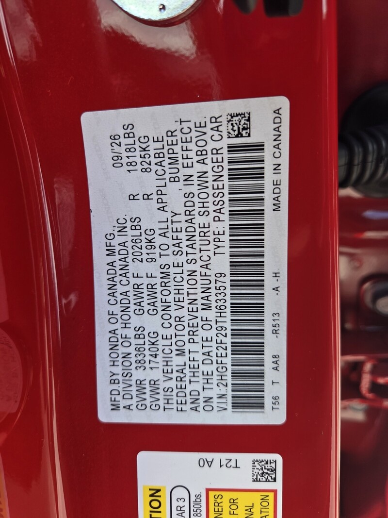 New 2026 Honda Civic LX in FT. PIERCE, FLORIDA