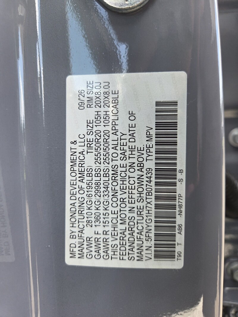 New 2026 Honda Pilot TOURING S in FT. PIERCE, FLORIDA