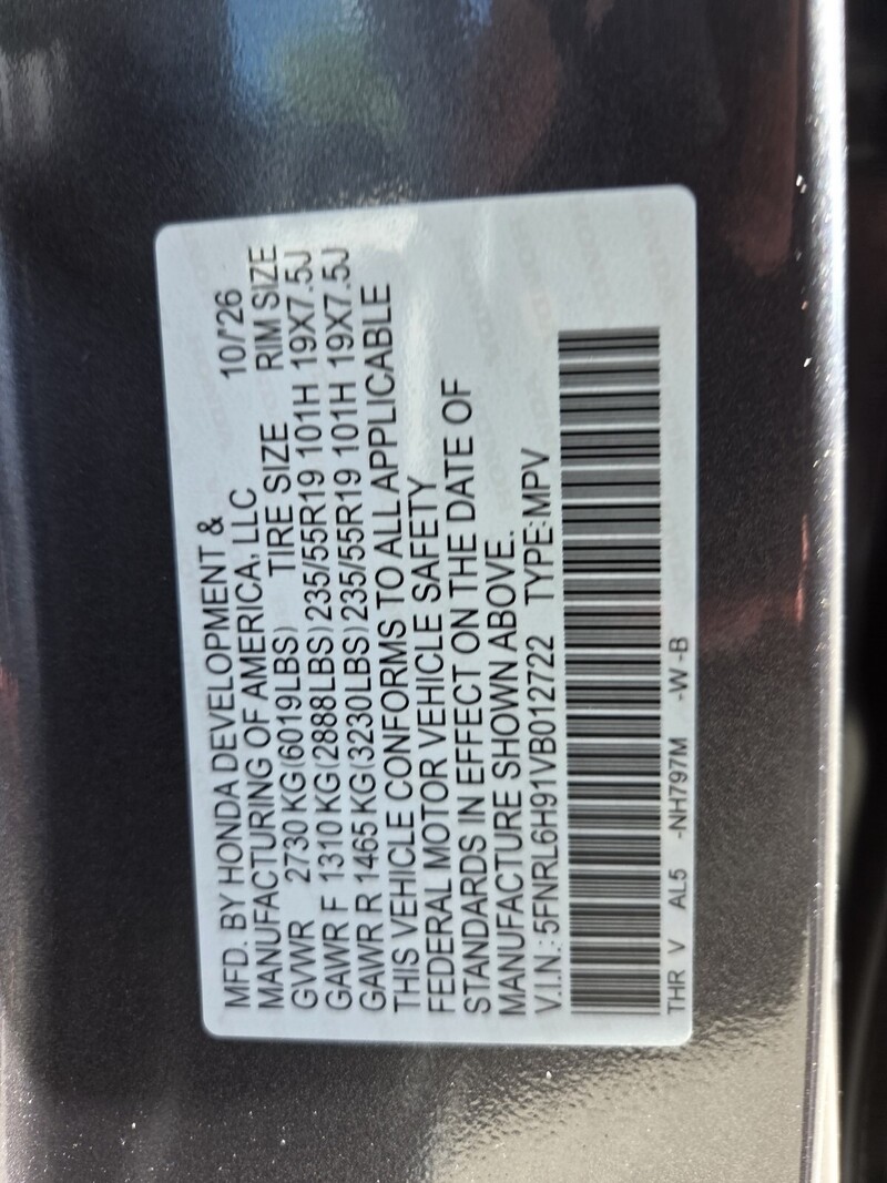 New 2027 Honda Odyssey ELITE in FT. PIERCE, FLORIDA