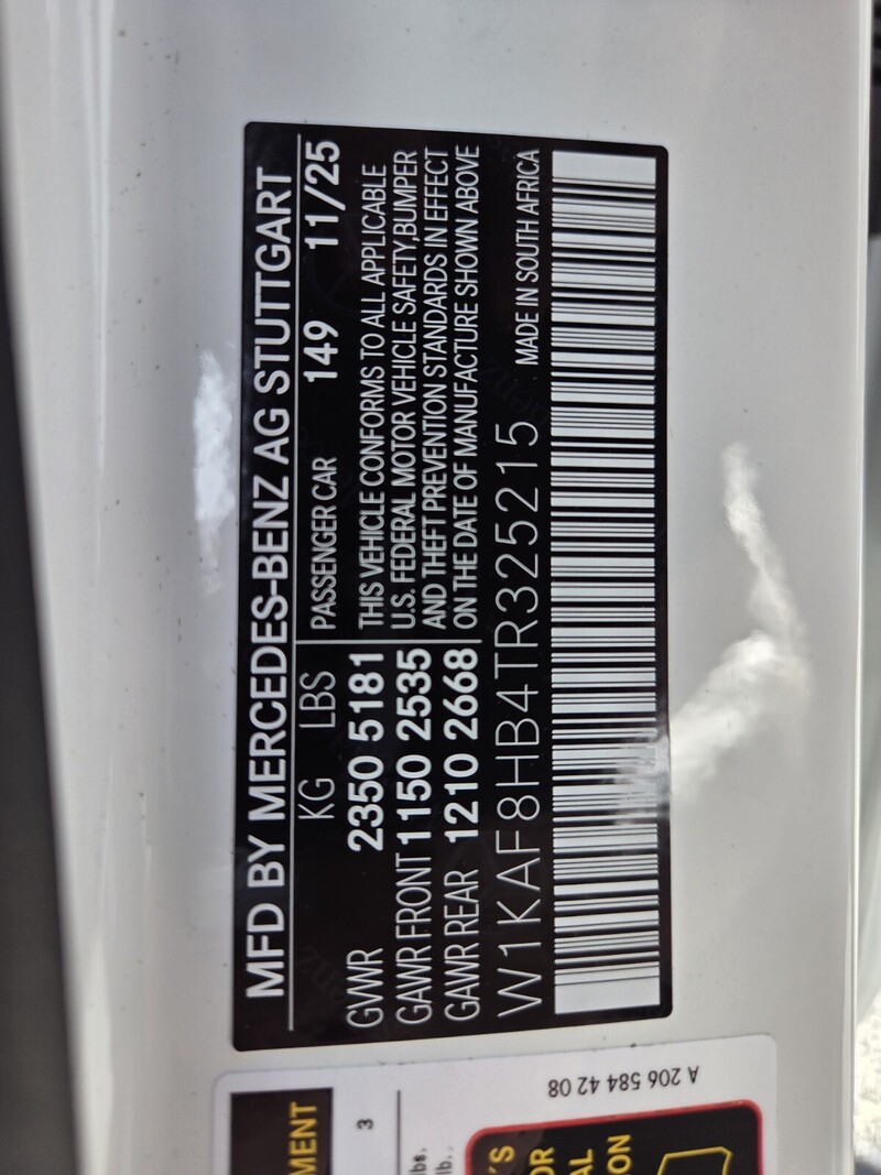 New 2026 MERCEDES-BENZ C-CLASS AMG C 43 4MATIC SEDAN in FT. PIERCE, FLORIDA