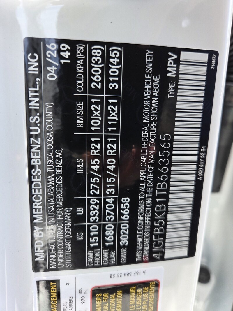 New 2026 MERCEDES-BENZ GLE GLE 450 4MATIC SUV in FT. PIERCE, FLORIDA