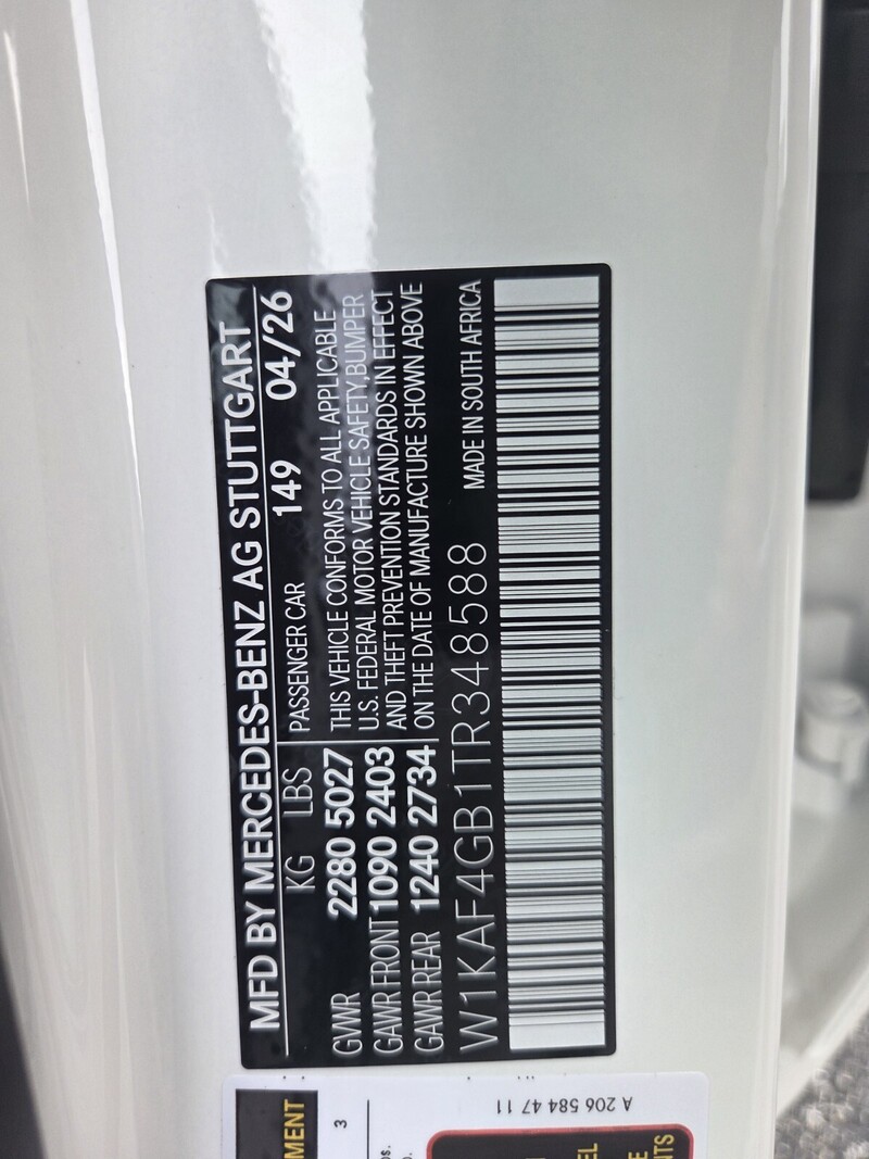 New 2026 MERCEDES-BENZ C-CLASS C 300 SEDAN in FT. PIERCE, FLORIDA
