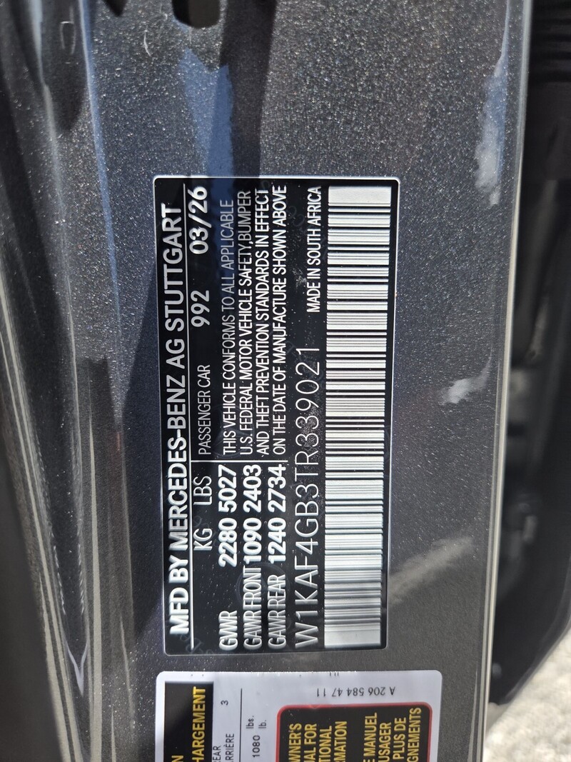 New 2026 MERCEDES-BENZ C-CLASS C 300 SEDAN in FT. PIERCE, FLORIDA
