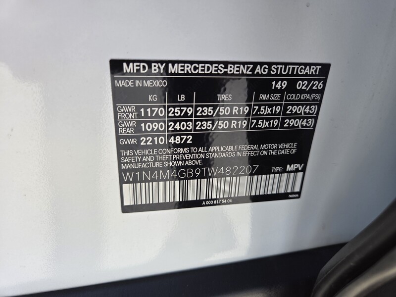New 2026 MERCEDES-BENZ GLB GLB 250 SUV in FT. PIERCE, FLORIDA