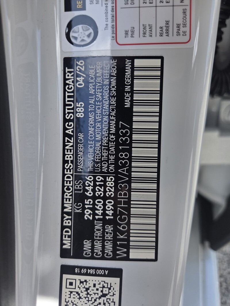 New 2027 MERCEDES-BENZ S-CLASS S 580 4MATIC SEDAN in FT. PIERCE, FLORIDA