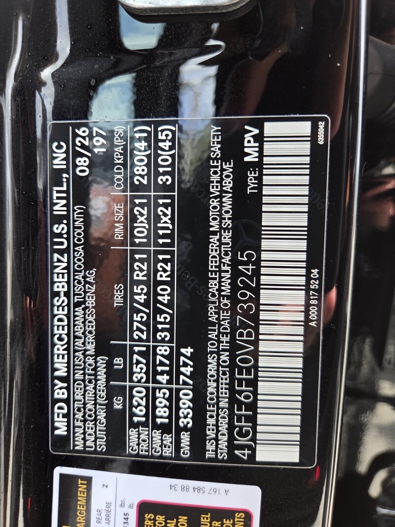 New 2027 MERCEDES-BENZ GLS GLS 450 4MATIC SUV in FT. PIERCE, FLORIDA