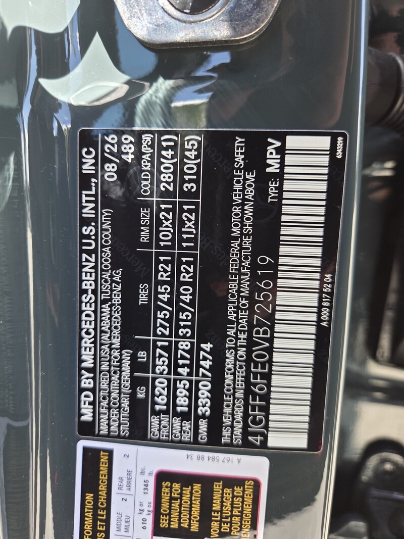 New 2027 MERCEDES-BENZ GLS GLS 450 4MATIC SUV in FT. PIERCE, FLORIDA