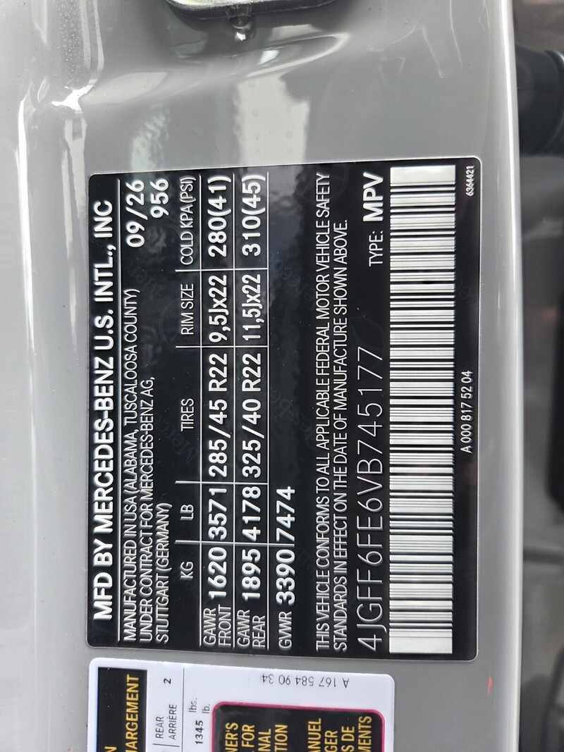 New 2027 MERCEDES-BENZ GLS GLS 450 4MATIC SUV in FT. PIERCE, FLORIDA