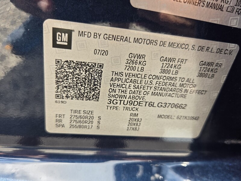 Used 2020 GMC SIERRA 1500 SLT in JACKSONVILLE, FLORIDA