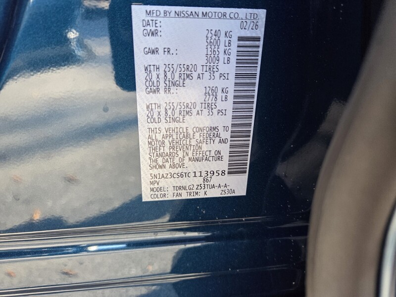 New 2026 NISSAN MURANO SL in JACKSONVILLE, FLORIDA