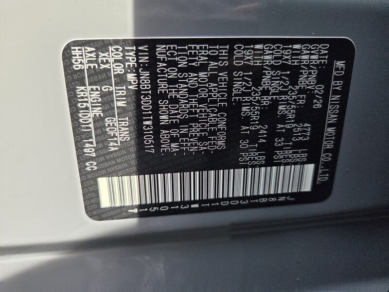 New 2026 NISSAN ROGUE PLATINUM in JACKSONVILLE, FLORIDA