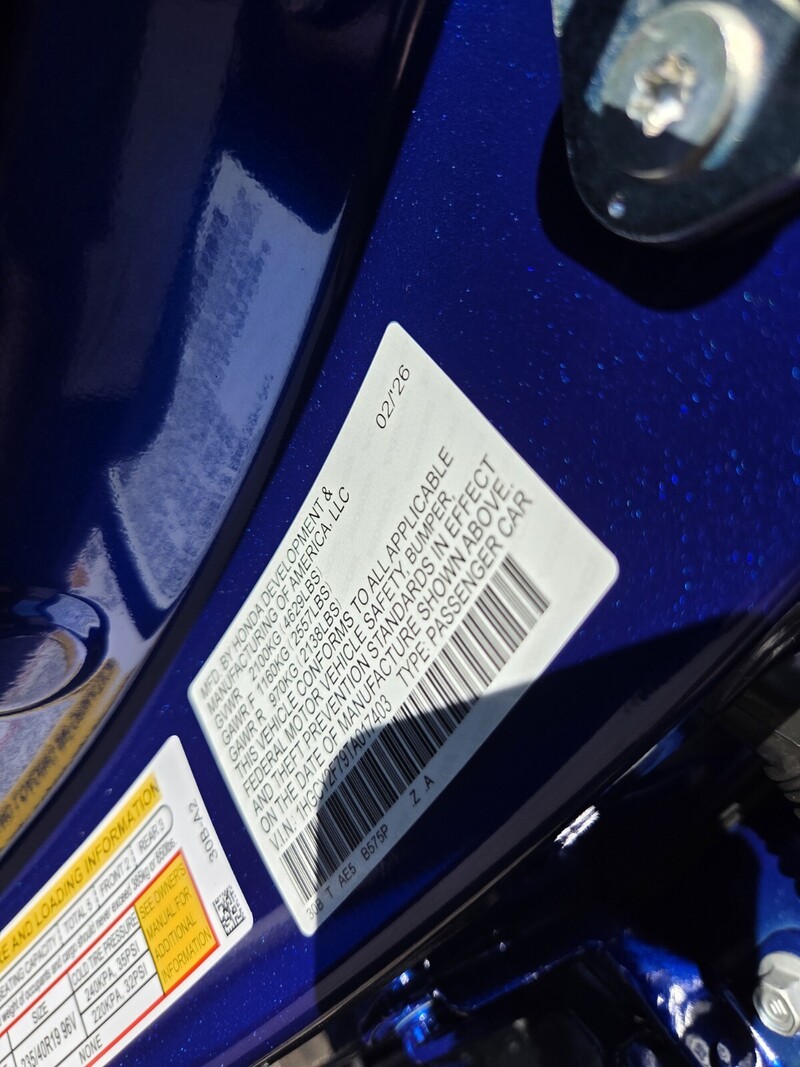 New 2026 Honda Accord Hybrid SPORT-L in JACKSONVILLE, FLORIDA