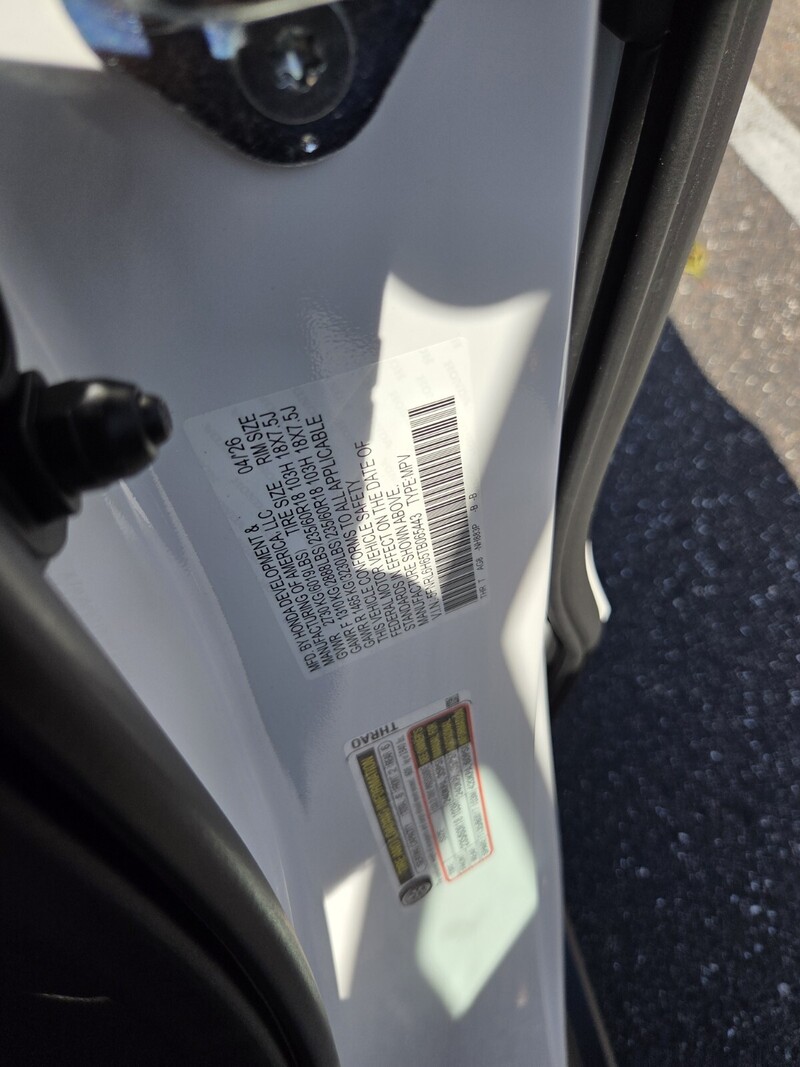 New 2026 Honda Odyssey EX-L in JACKSONVILLE, FLORIDA