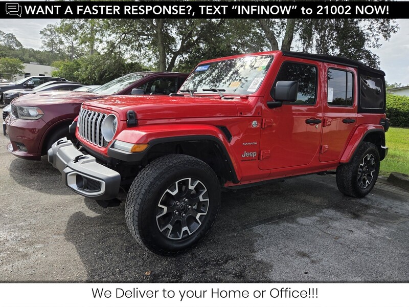 Used 2024 JEEP WRANGLER SAHARA in JACKSONVILLE, FLORIDA