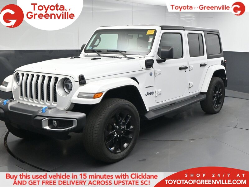 Used 2022 JEEP WRANGLER 4XE UNLIMITED SAHARA in GREENVILLE, SOUTH CAROLINA